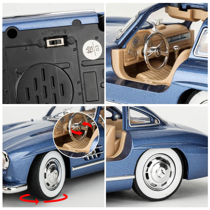 1954 Mercedes-Benz 300SL W198 - Diecast Metal Car - Scale 1:24