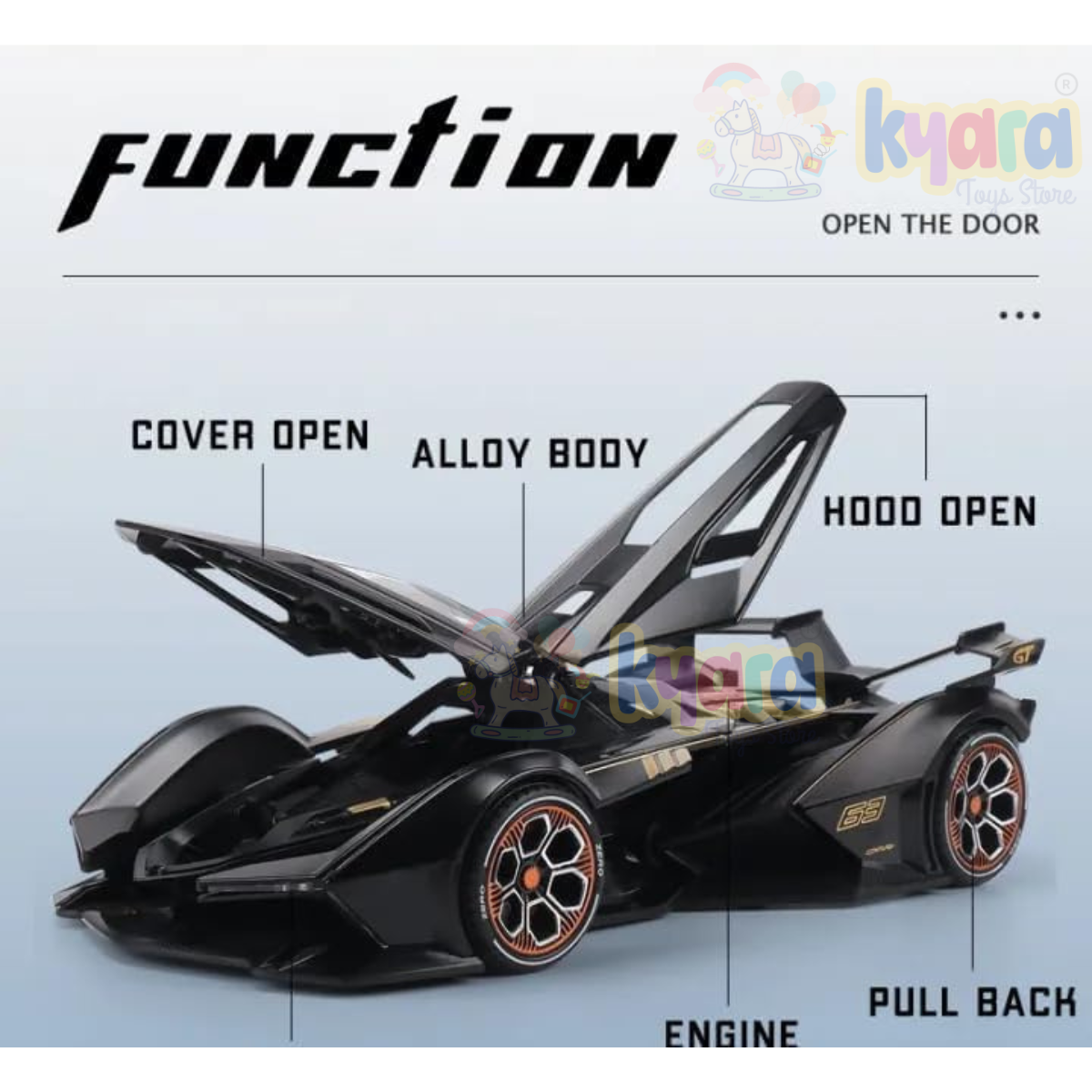 Lamborghini V12 - Diecast Metal Car - Scale 1:24