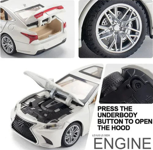 Lexus LS500H - Diecast Metal Car - Scale 1:32