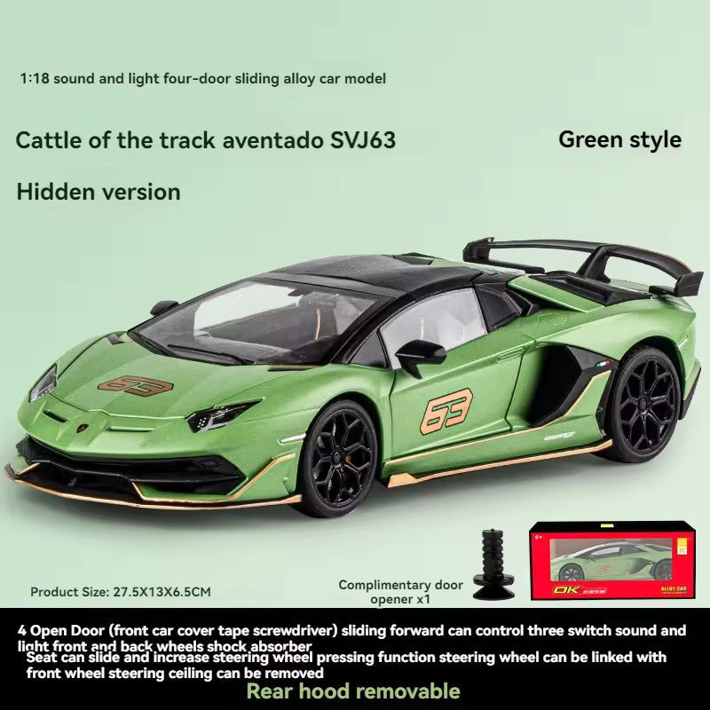 Lamborghini Svj-63 - Diecast Metal Car - Scale 1:24