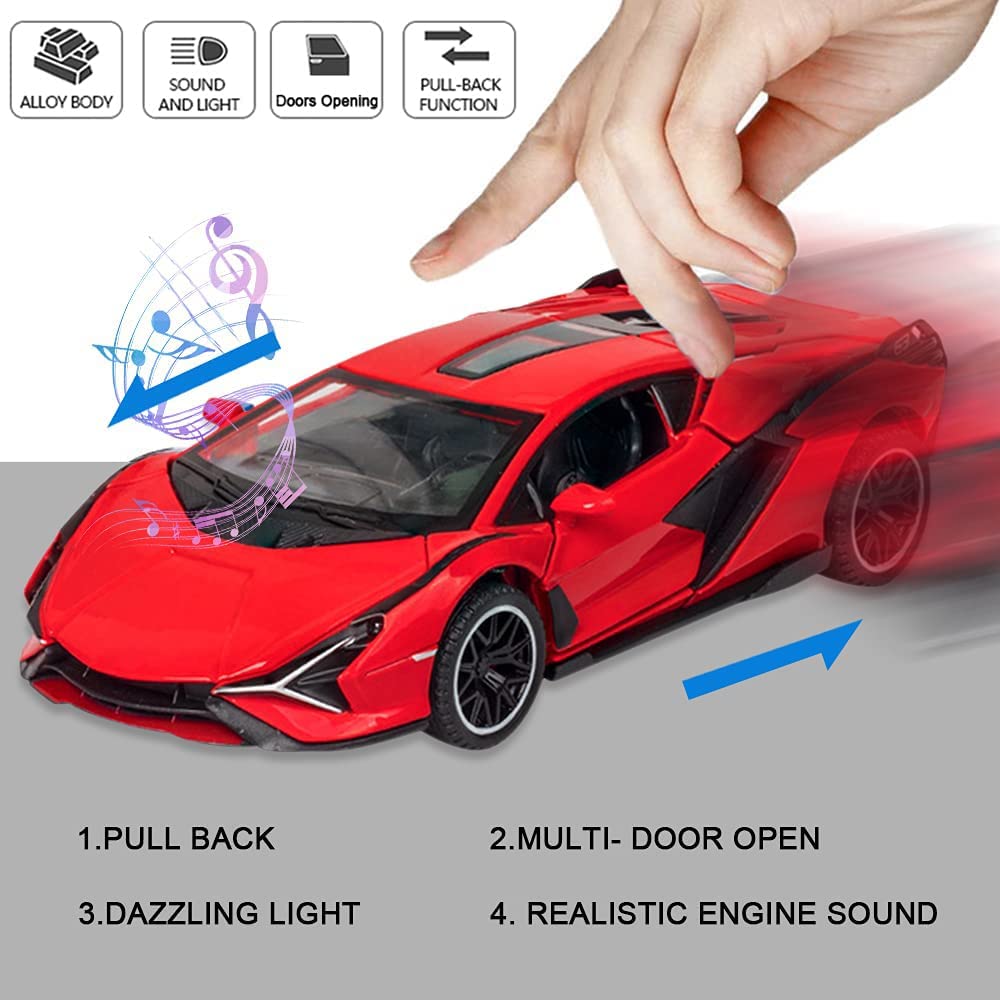 Lamborghini Sian- Diecast Metal Car - Scale 1:24/1:32