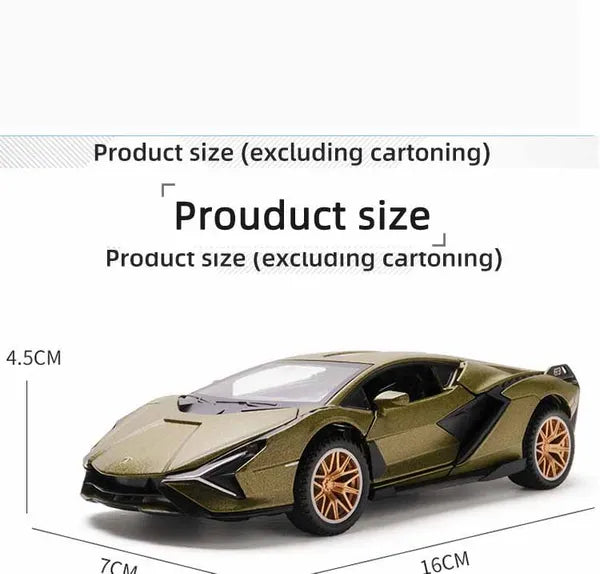 Lamborghini Sian- Diecast Metal Car - Scale 1:24/1:32