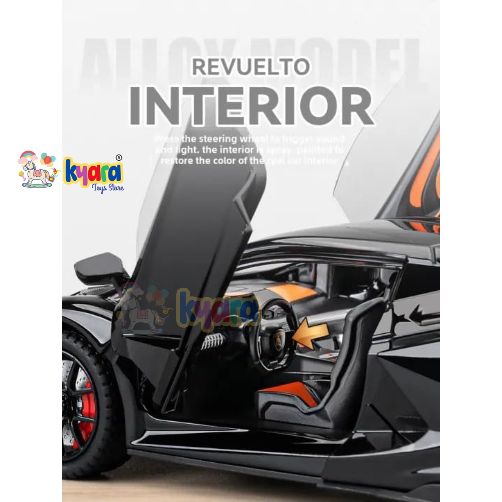 Lamborghini Sian Fkp 37 Sport - Diecast Metal Car - Scale 1:24