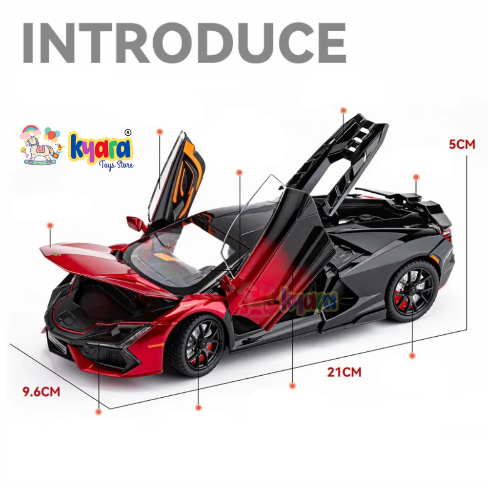 Lamborghini Sian Fkp 37 Sport - Diecast Metal Car - Scale 1:24