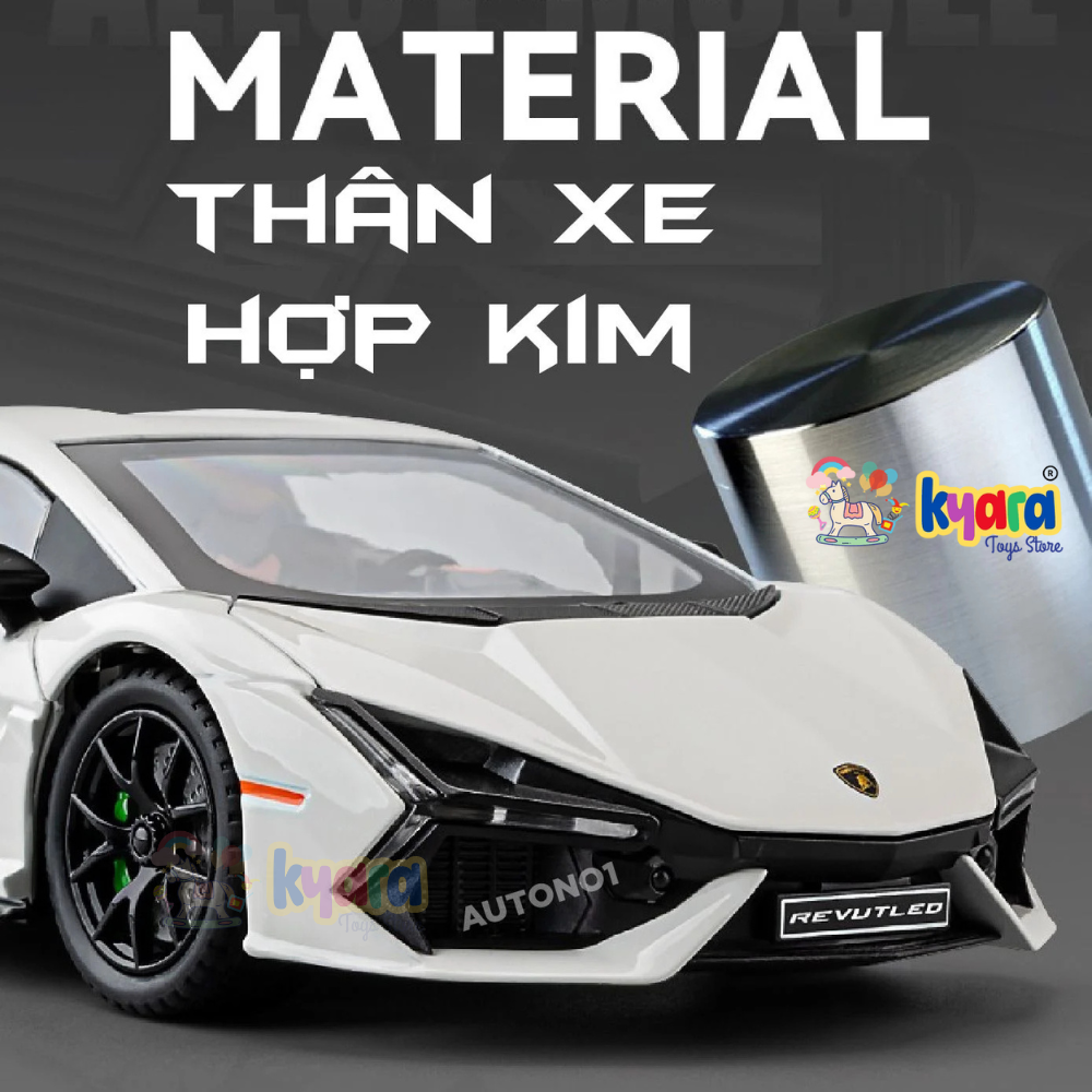 Lamborghini Sian Fkp 37 Sport - Diecast Metal Car - Scale 1:24