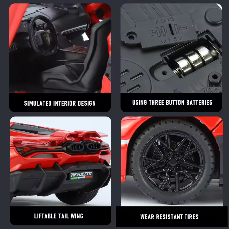 Lamborghini Revuelto - Diecast Metal Car - Scale 1:24