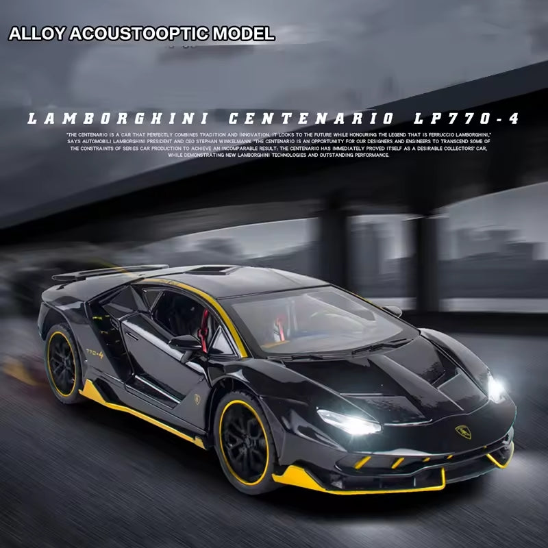 Lamborghini Centenario Lp770 - Diecast Metal Car - Scale 1:24/1:32