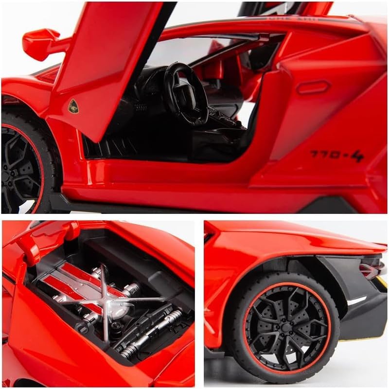 Lamborghini Centenario Lp770 - Diecast Metal Car - Scale 1:24/1:32