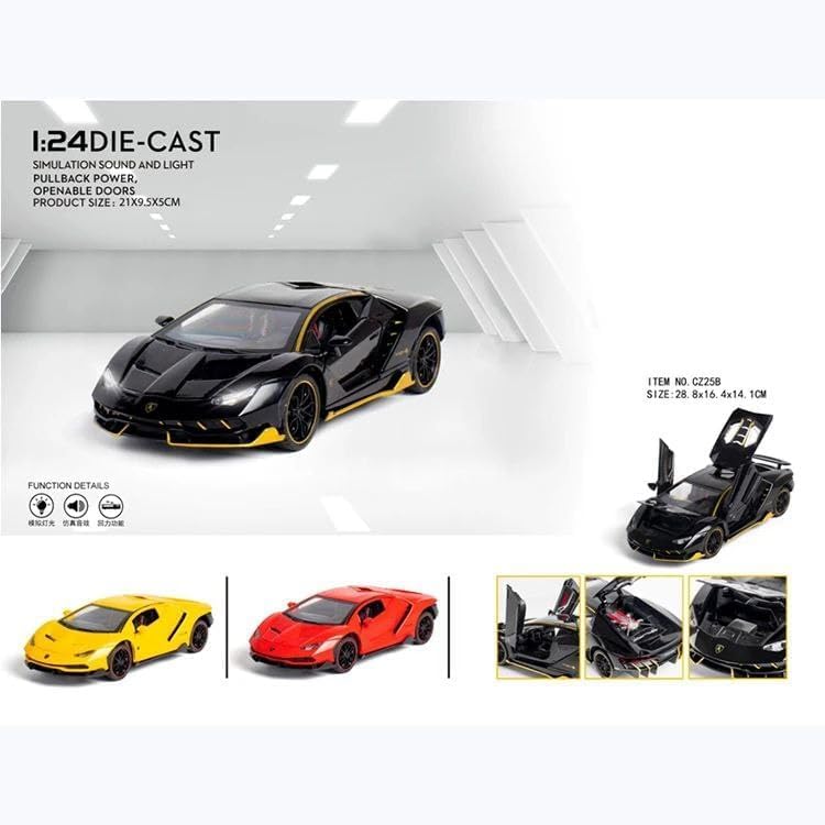 Lamborghini Centenario Lp770 - Diecast Metal Car - Scale 1:24/1:32
