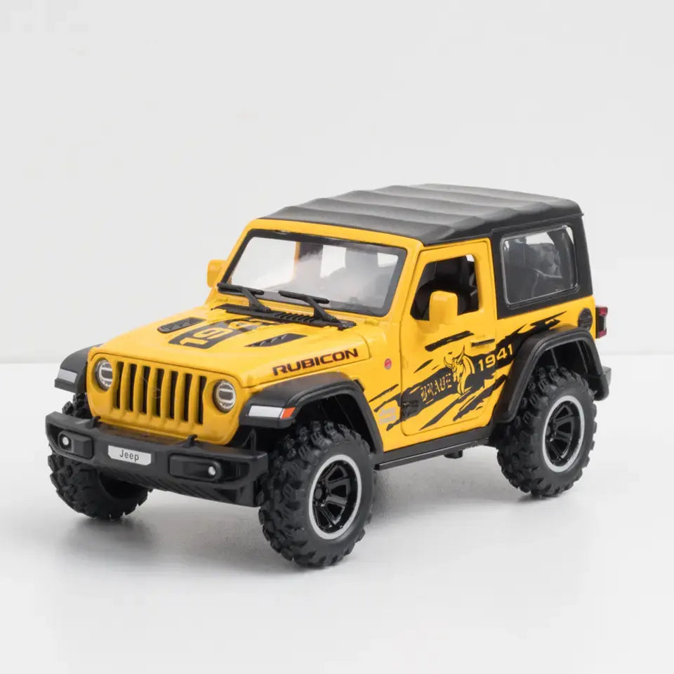 Jeep Rubicon - Diecast Metal Car - Scale 1:32 / 1:24