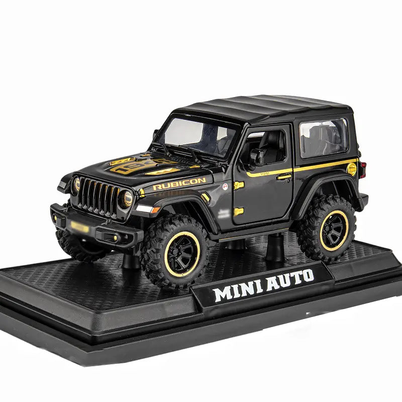 Jeep Rubicon - Diecast Metal Car - Scale 1:32 / 1:24
