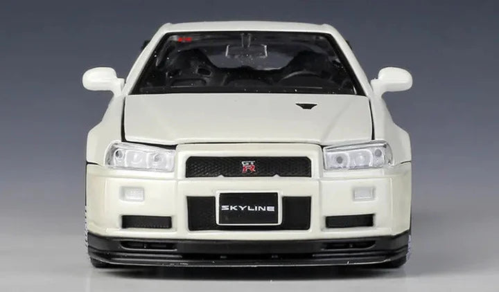 Nissan Skyline Gtr 34- Diecast Metal Car - Scale 1:24