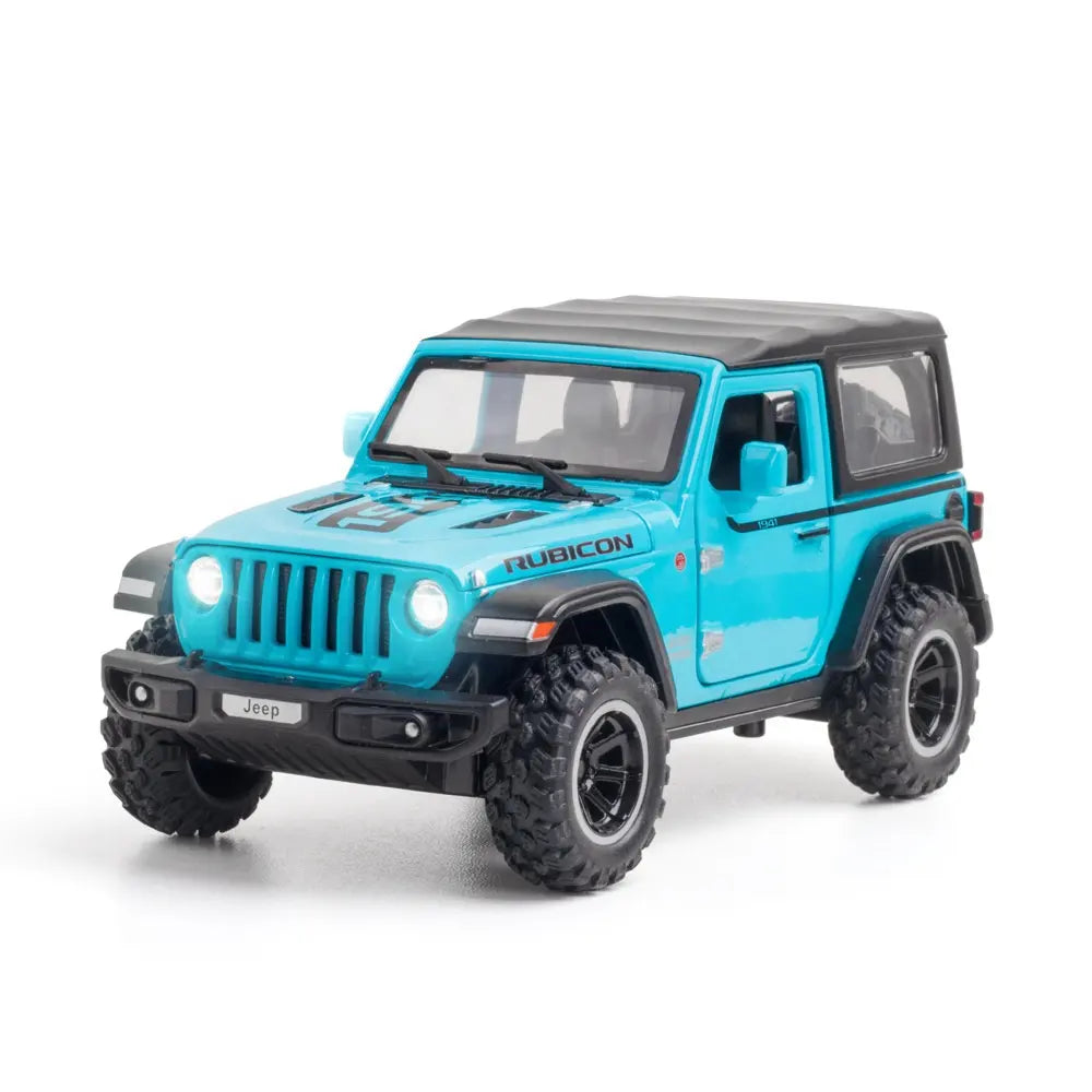 Jeep Rubicon - Diecast Metal Car - Scale 1:32 / 1:24