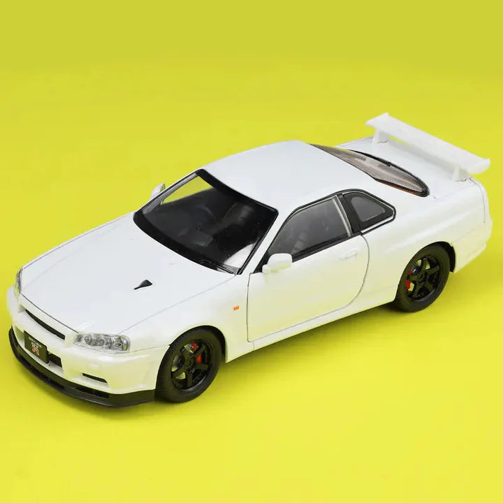 Nissan Skyline Gtr 34- Diecast Metal Car - Scale 1:24