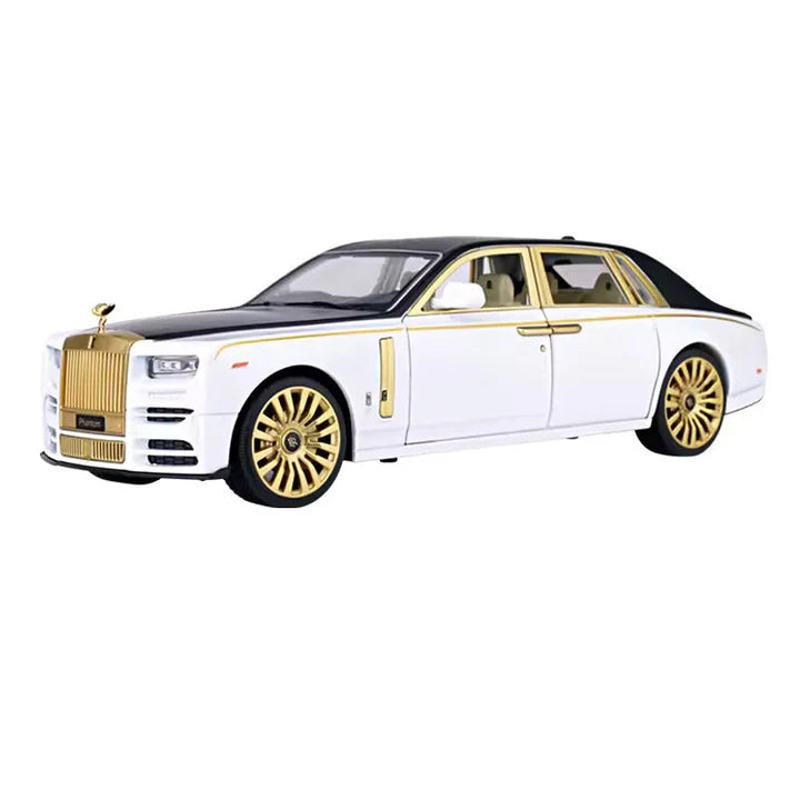 Rolls Royce Phantom Lux Gold - Diecast Metal Car - Scale 1:24