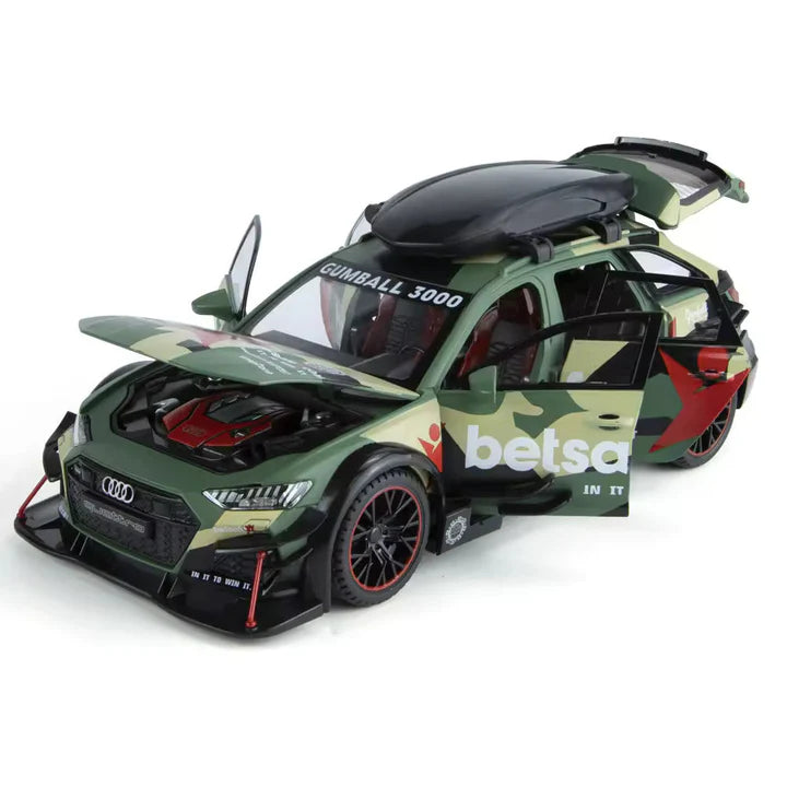 Audi Rs6 Militery - Diecast Metal Car - Scale 1:24/1:32