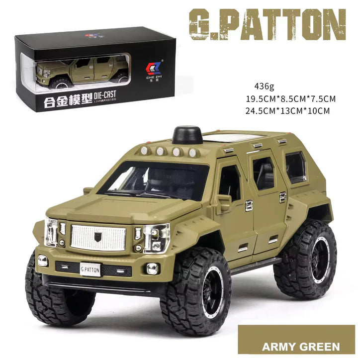 BIG SIZE G-PATTON - Diecast Metal Car - Scale 1:24