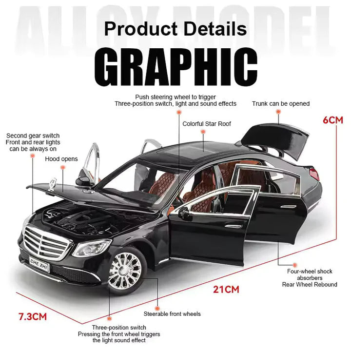 Rolls Royce Wraith Mansory - Diecast Metal Car - Scale 1:24