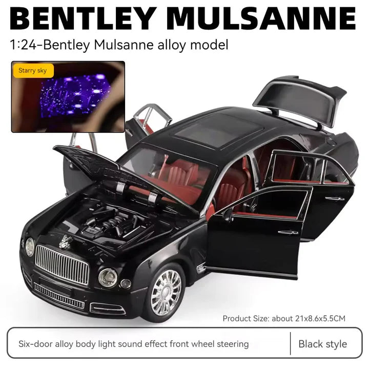 Bentley Mulsanne- Diecast Metal Car - Scale 1:24