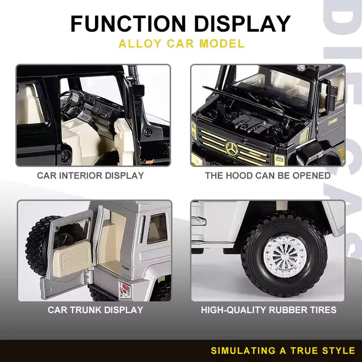 Mercedes- Benz Unimog  - Diecast Metal Car - Scale 1:24