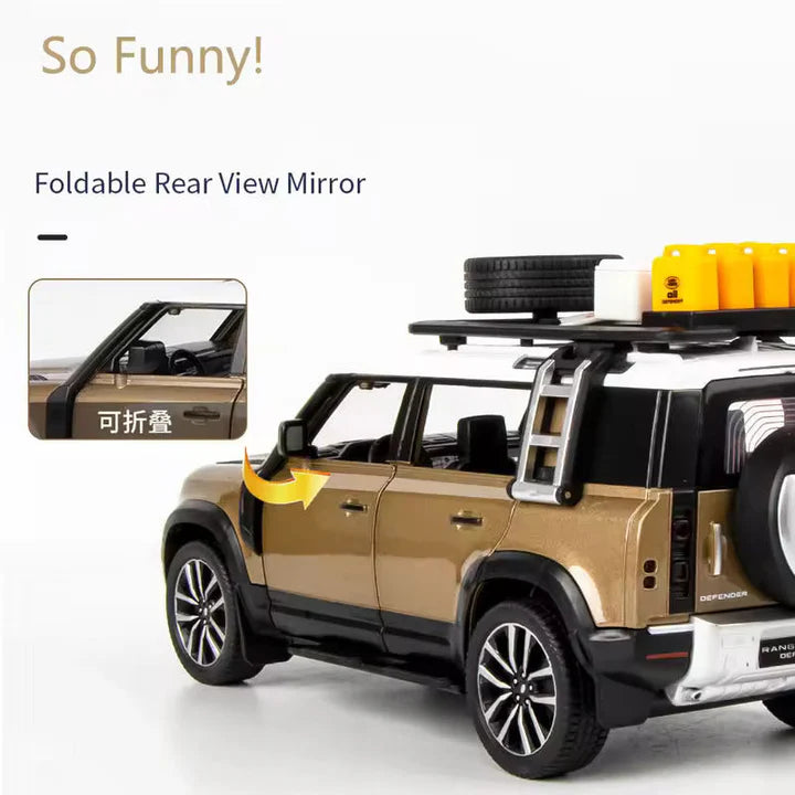 Land Rover Defender Vehicle - Diecast Metal Car - Scale 1:24
