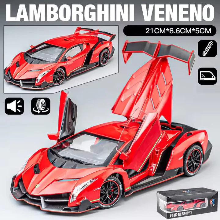 Lamborghini Veneno  - Diecast Metal Car - Scale 1:24