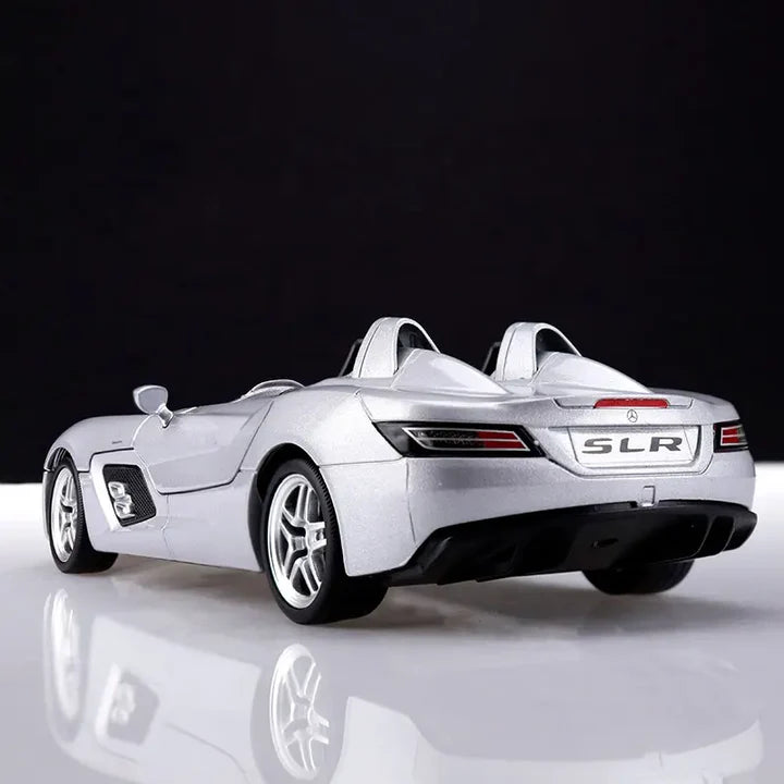 Mercedes- Benz Slr Stirling Convertible Sports - Diecast Metal Car - Scale 1:24