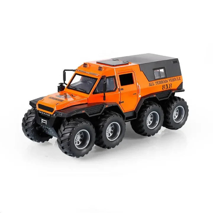 8X8 OFF-ROAD REFITTED MODEL ADVENTURE SUV - Diecast Metal Car - Scale 1:32