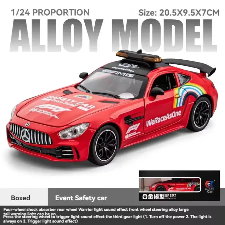Mercedes-benz Amg Gt Safety Car - Diecast Metal Car - Scale 1:24