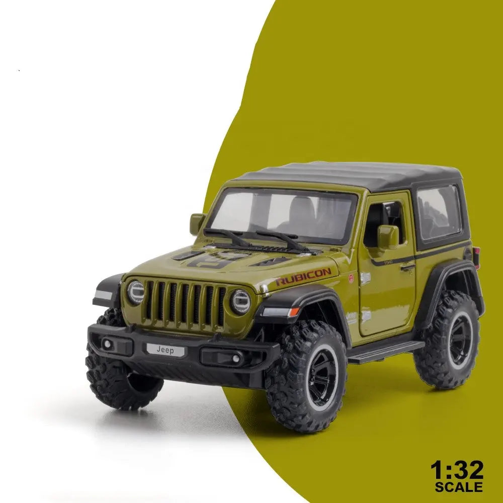Jeep Rubicon - Diecast Metal Car - Scale 1:32 / 1:24