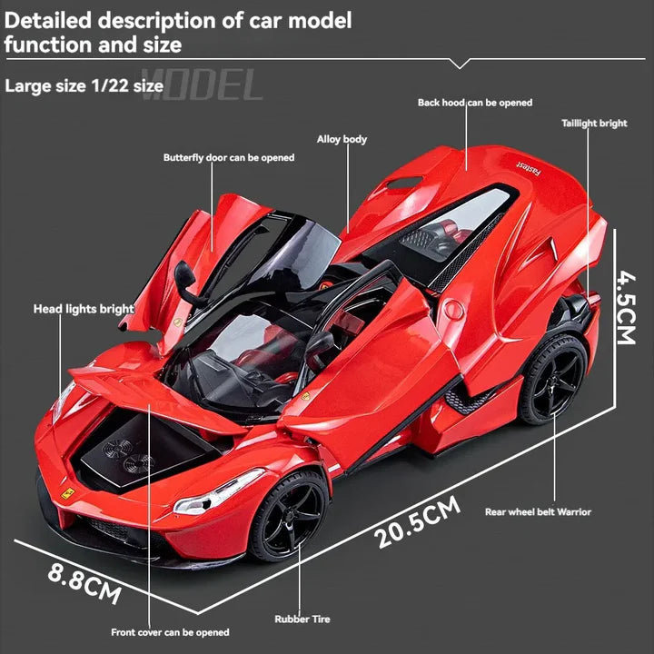 BIG SIZE LAFERRARI SPORT- Diecast Metal Car - Scale 1:24