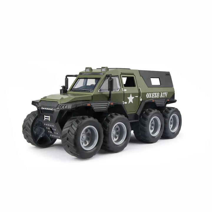 8X8 OFF-ROAD REFITTED MODEL ADVENTURE SUV - Diecast Metal Car - Scale 1:32