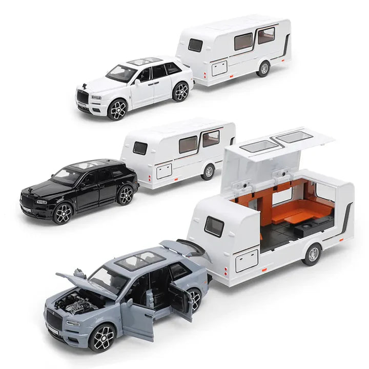 Rolls Royce Cullinan Trailer - Diecast Metal Car - Scale 1:24