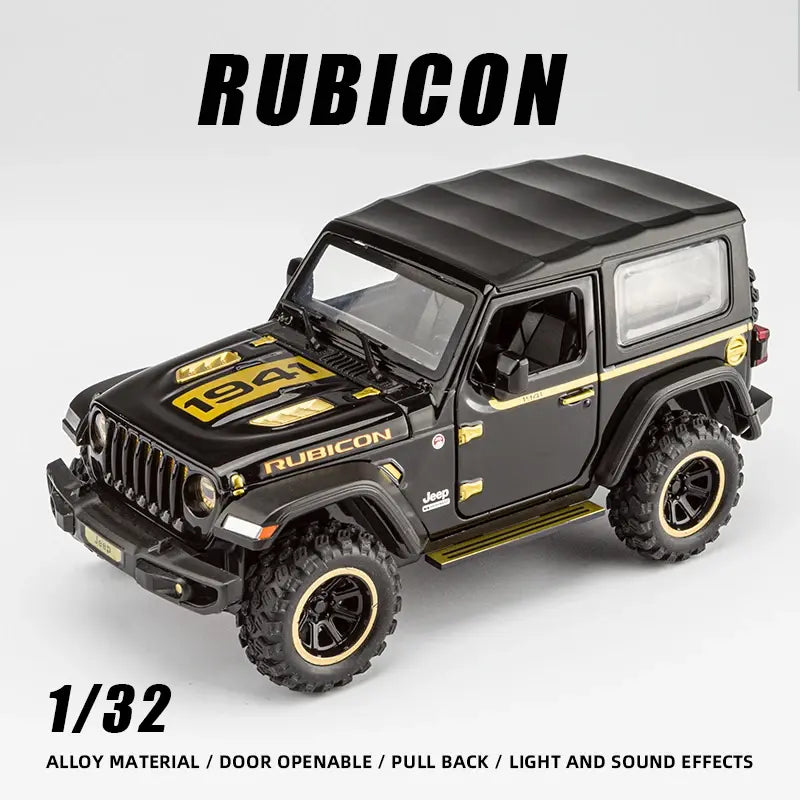 Jeep Rubicon - Diecast Metal Car - Scale 1:32 / 1:24