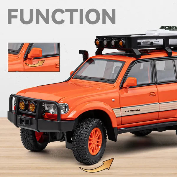 Toyota Land Cruiser LC80 - Diecast Metal Car - Scale 1:24