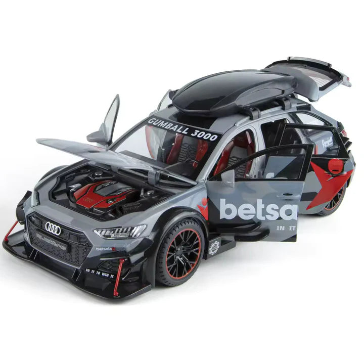 Audi Rs6 Militery - Diecast Metal Car - Scale 1:24/1:32