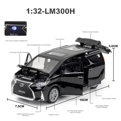 Lexus LM300 - Diecast Metal Car - Scale 1:32