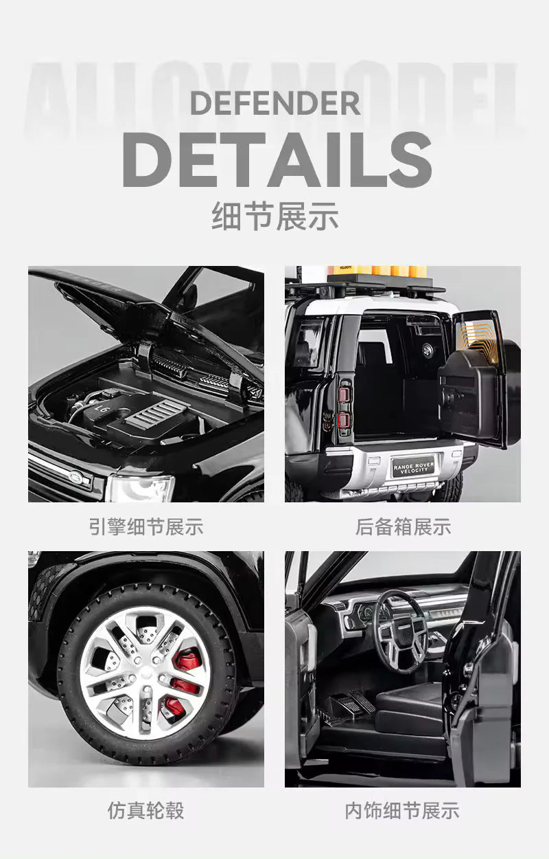 Land Rover Defender Outdoor Edition - Diecast Metal Car - Scale 1:32