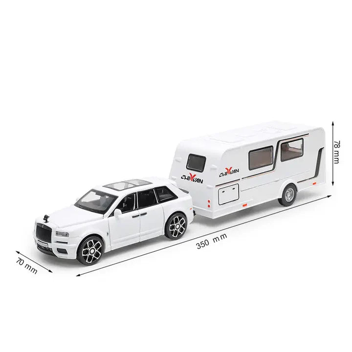Rolls Royce Cullinan Trailer - Diecast Metal Car - Scale 1:24