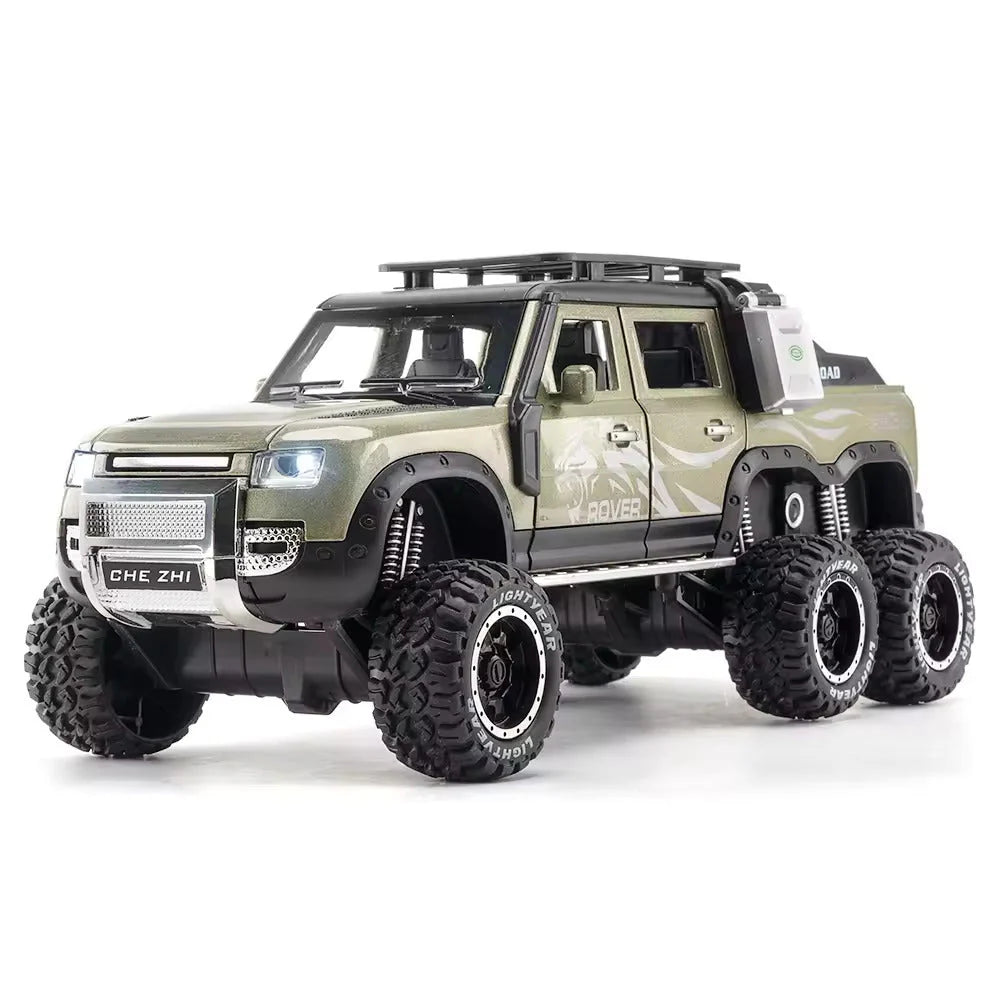 Land Rover Defender 6X6 - Diecast Metal Car - Scale 1:24
