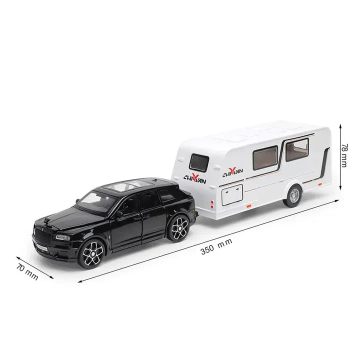 Rolls Royce Cullinan Trailer - Diecast Metal Car - Scale 1:24