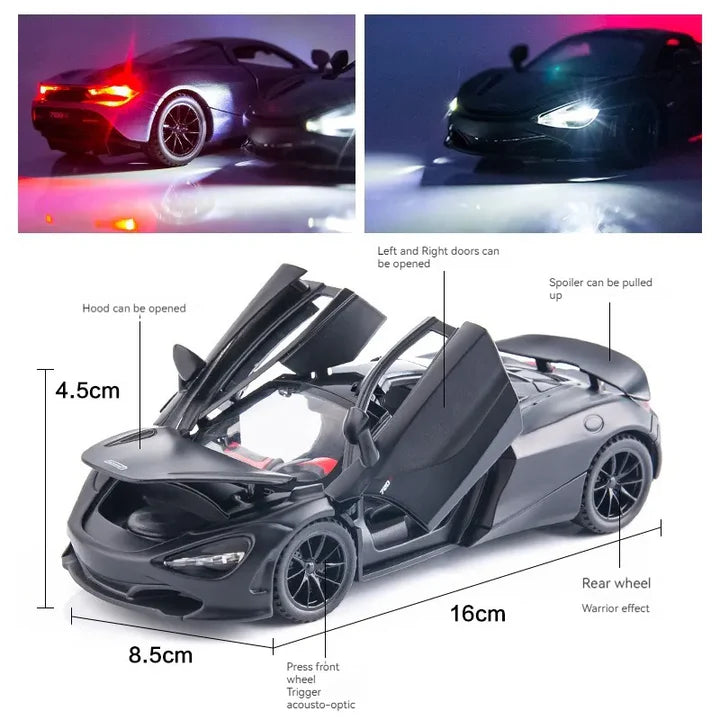 Mc Laren 720s - Diecast Metal Car - Scale 1:32