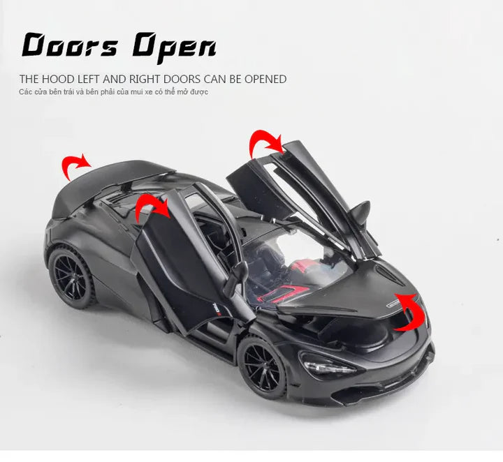 Mc Laren 720s - Diecast Metal Car - Scale 1:32