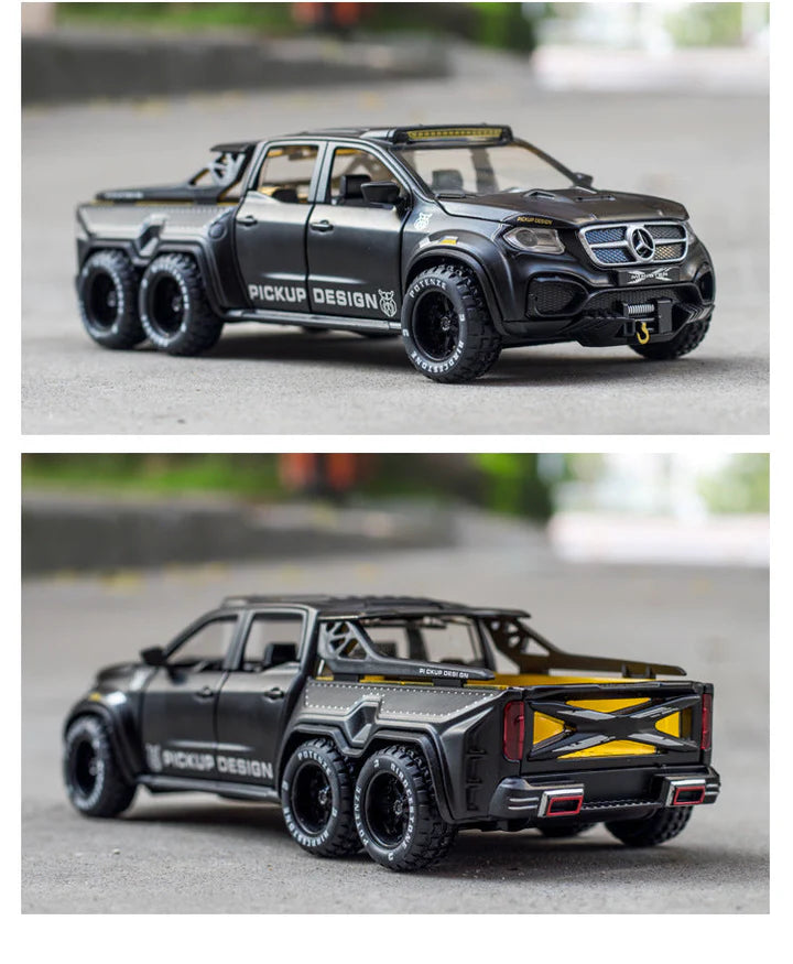 BIG SIZE MERCEDES AMG 6*6 - Diecast Metal Car - Scale 1:24