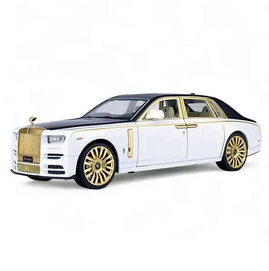 Rolls Royce Phantom Lux Gold - Diecast Metal Car - Scale 1:24