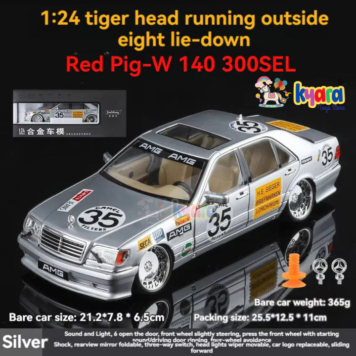 Mercedes Benz W140 300sel - Diecast Metal Car - Scale 1:24