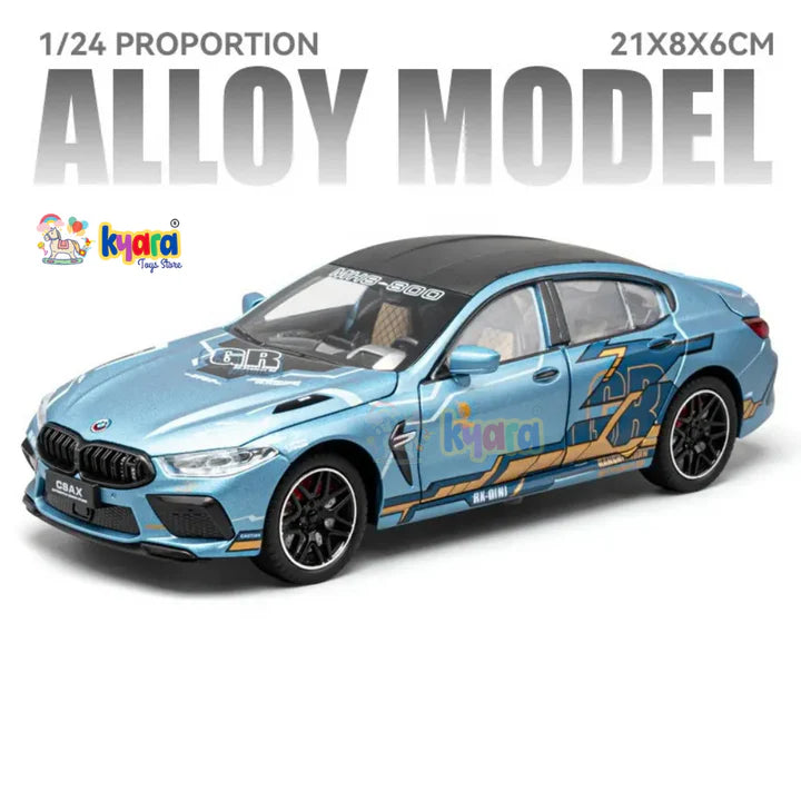Bmw M8 800 - Diecast Metal Car - Scale 1:24
