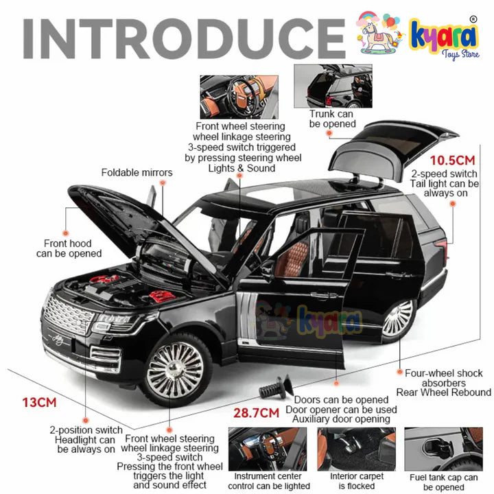 BIG SIZE RANGE ROVER - Diecast Metal Car - Scale 1:18