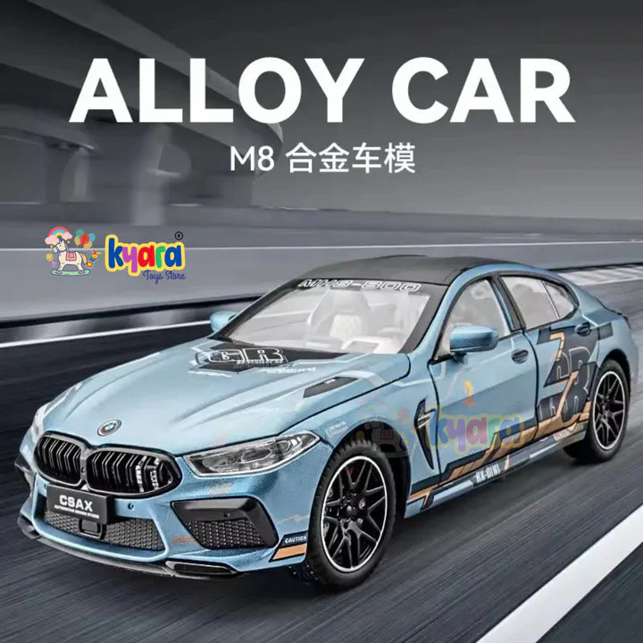 Bmw M8 800 - Diecast Metal Car - Scale 1:24