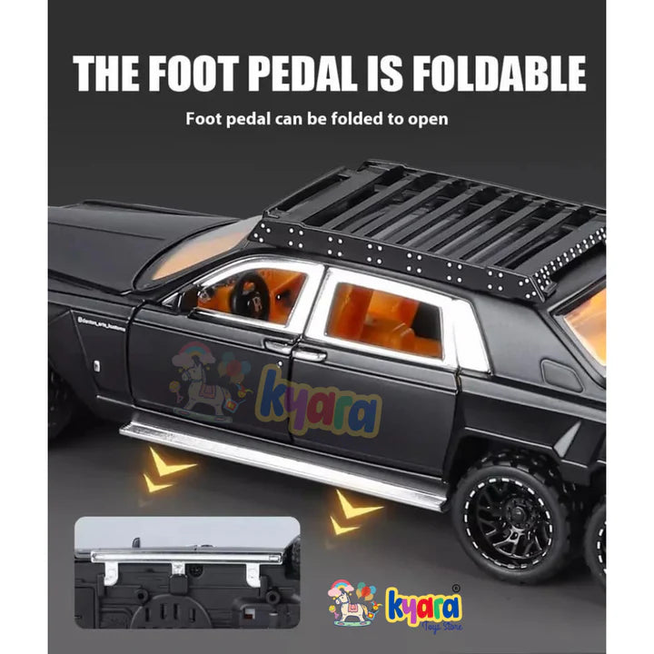 Rolls Royce Phantom 6x6 Sports - Diecast Metal Car - Scale 1:32